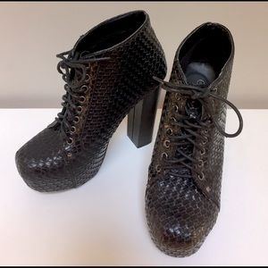 Jeffrey Campbell Inspired Wedge Boot Shoe